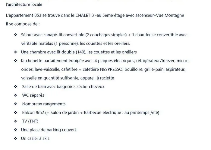 Apartman La Merlerie Super-besse Agreable 5p Grand Balcon Parking Prive Besse-et-Saint-Anastaise